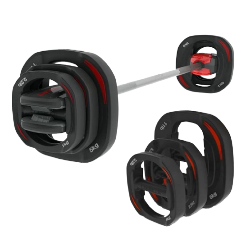 RSF RumbleSlates QuickRelease Barbell and Plate Set
