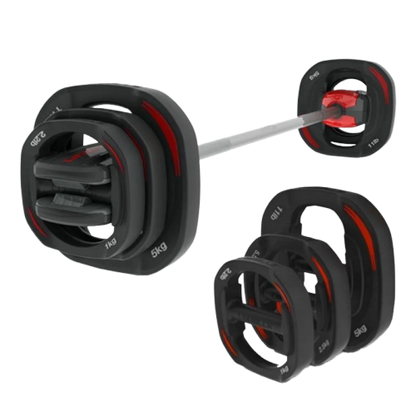 RSF RumbleSlates QuickRelease Barbell and Plate Set